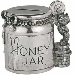 Royal Selangor Hand Finished Teddy Bear's Picnic Collection Pewter Money Jar Coin Box Gift - 1 of 2