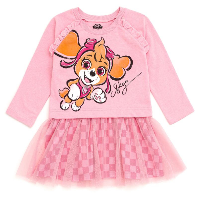 Paw Patrol Skye Girls French Terry Dress Toddler to Little Kid, 1 of 7