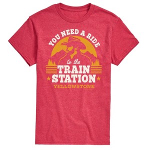 Men's - Yellowstone - You Need A Ride To The Train Station Short Sleeve Graphic T-Shirt - 1 of 4