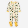 Leveret Boys Cotton Baby Footed Pajamas – 3 Pack – Tropical Fun Sleepers - 3 of 4