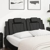vidaXL Headboard Cushion Black 59.8" Faux Leather - 3 of 4