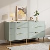 Natural 3 Drawer Dresser for Bedroom, Large Nightstand Chest of Drawers, Modern Wood Storage Dresser Organizer - 4 of 4