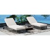 PAGED Patio Chaise Lounge with 5-Position Backrest,Outdoor Lounge Chairs with Cushion and Wheels for Poolside,Backyard - 2 of 4