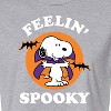 Women's Peanuts Feelin Spooky Cropped Graphic T-Shirt - Heather Grey - Large - 2 of 4