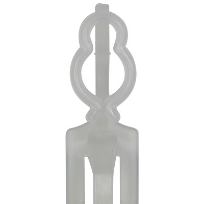 26ct Clear Plastic Universal Gutter and Shingle Light Clips