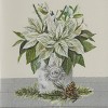 Park Designs Joy White Poinsettia Dishtowel Set of 2 - 3 of 3