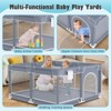 Baby Playpen , Large Indoor and Outdoor Play Yards, 360° Visibility , for Toddler - 3 of 4