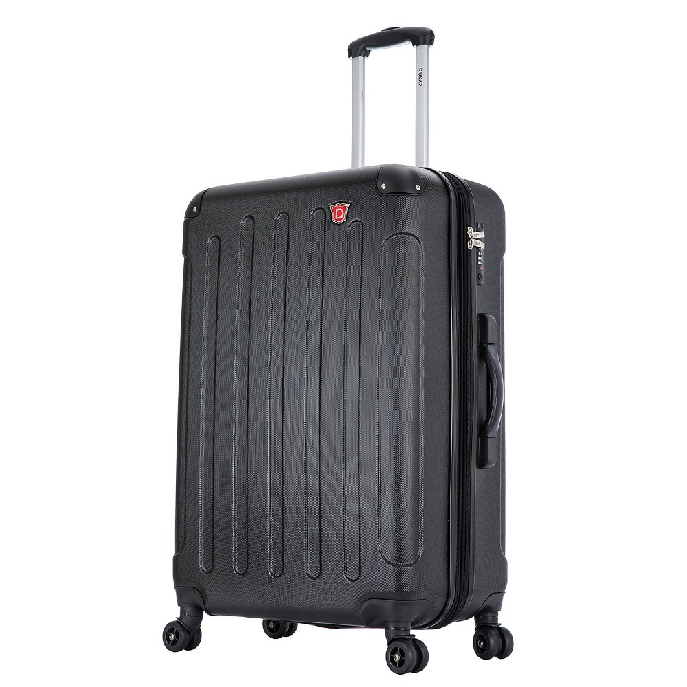 DUKAP Intely 28'' Hardside Spinner Suitcase with Integrated Digital Weight Scale - Black