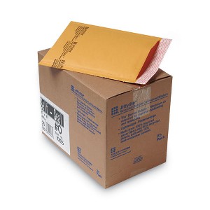 Sealed Air Jiffylite Self-Seal Bubble Mailer, #0, Barrier Bubble Air Cell Cushion, Self-Adhesive Closure, 6 x 10, Brown Kraft, 25/CT - 1 of 4