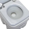 DSVIMOY Portable Toilet, 5.3 Gallon Flushable Camping Toilet, Sanitary Outdoor Travel Toilet for Tents Campers, Gray, 13.8"*16.3"*16.9" - 4 of 4