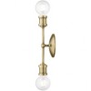 Livex Lighting Lansdale 2 - Light Vanity in  Antique Brass - 2 of 4