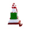 Christmas 4.5 Inch Christmas Train Stocking Holder Christmas Stocking Holder , Snowman Santa Tree Scarf Cane (1PC) - 3 of 3