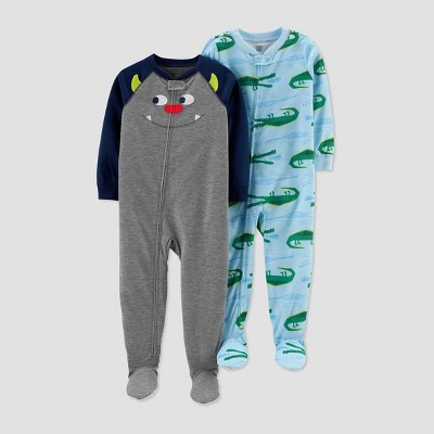 carters footed pajamas