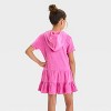 Girls' Solid Short Sleeve Cover Up Dress - Cat & Jack™ - 2 of 3