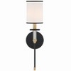 Crystorama Lighting Hatfield 1 - Light Sconce in  Black Forged/Vibrant Gold - 2 of 4