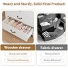 Garvee Farmhouse 45.2" Tall Freestanding Vertical Dresser with 5 Drawers , Wooden Closet Storage Chest for Bedroom, Living Room, White - 4 of 4