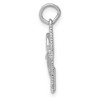 Black Bow Jewelry 14k White Gold Comb and Scissors Charm or Pendant, 16mm (5/8 inch) - 2 of 4