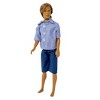 Doll Clothes Superstore Pin Stripe Shirt And Shorts Fits Barbie's Friend Ken And GI Joe - 2 of 4