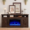 63" Farmhouse TV Stand with 26" Fireplace - 4 of 4