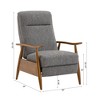 Chic Crate-Modern Push Back Recliner Chair Lounges – Tustinwood Performance Fabric Upholstered Ashen Grey - 4 of 4