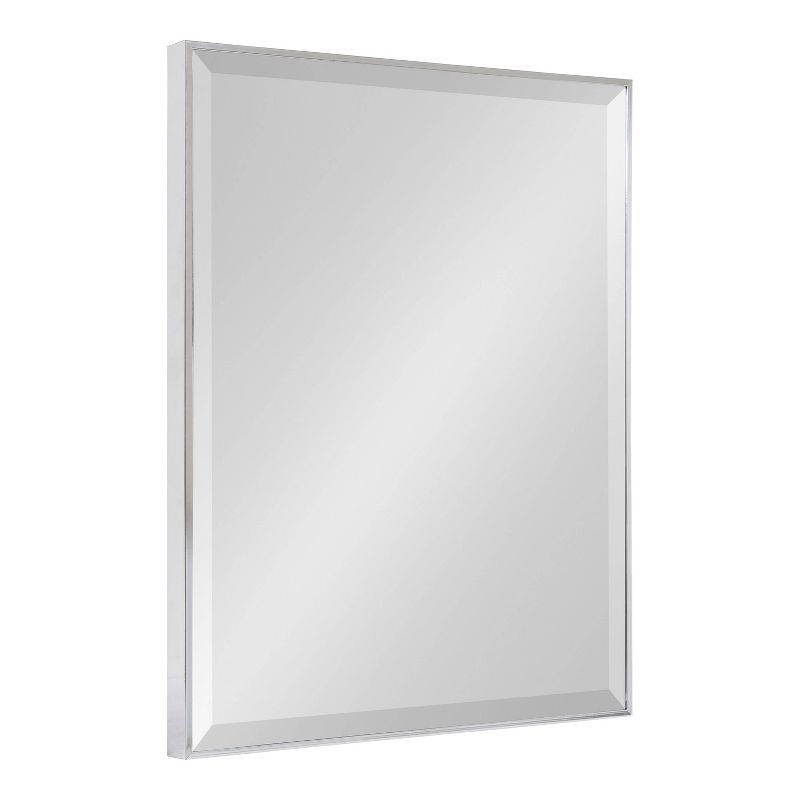 22.7&#34; x 28.7&#34; Rhodes Rectangle Wall Mirror Silver - Kate &#38; Laurel All Things Decor, 1 of 7