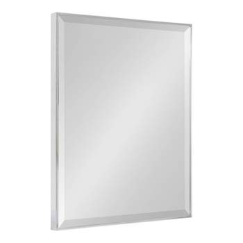 22.7" x 28.7" Rhodes Rectangle Wall Mirror Silver - Kate & Laurel All Things Decor