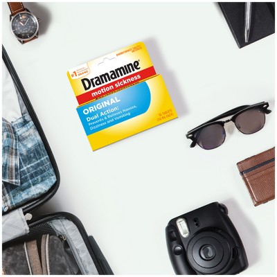 Dramamine Original Formula Motion Sickness Relief Tablets for Nausea, Dizziness & Vomiting - 36ct, 3 of 9