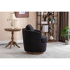NicBex 18" Luxury 360° Swivel Accent Chairs with Boucle/Linen Upholstery,Modern Sofa Chair with Pillow Back&6" Thickness Cushion,250lbs Max - 4 of 4