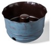 Gardener's Supply Company Garden Hose Pot | Decorative Brushed Blue Watering Hose Storage with Side Hole | Ideal Outdoor Hose Holder for Garden, - 2 of 3