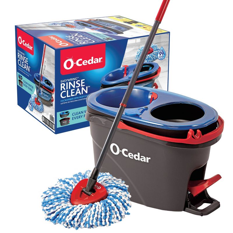 O-Cedar EasyWring RinseClean Spin Mop &#38; Bucket System, 1 of 20