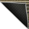 Gold Beige And Wheat Striped Washable Indoor Outdoor Area Rug - 4 of 4