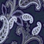 navy vines paisley