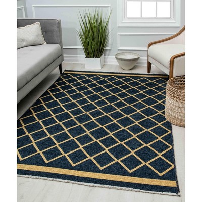 Shop Harley 4x6 Area Rug Blue & Cream, Indoor Rugs