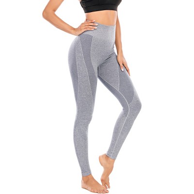 DOMETOUR 4 inches Contrast High Rise Shaping Waistband Yoga Pant With Tummy Control