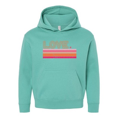 The Juniper Shop Retro Love Stripes Youth Graphic Hoodie