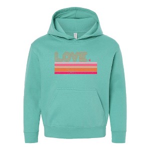 The Juniper Shop Retro Love Stripes Youth Graphic Hoodie - 1 of 3