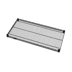 Quantum Storage Systems Wire Shelf, 48"W X 12"D, 600 - 800 Lb. Capacity, Black Epoxy Antimicrobial Finish, Nsf - 1 of 1