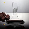 Berkware Luxurious Wide Base Wine Decanter with Brilliant Rhinestone Collar - 3 of 4