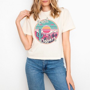 Simply Sage Market Women's Lost In The Desert Relaxed Fit Cropped Tee - 1 of 3