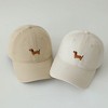 Anna-Kaci Women's Embroidered Sausage Dog Baseball Cap with Curved Brim and Adjustable Strap - 4 of 4
