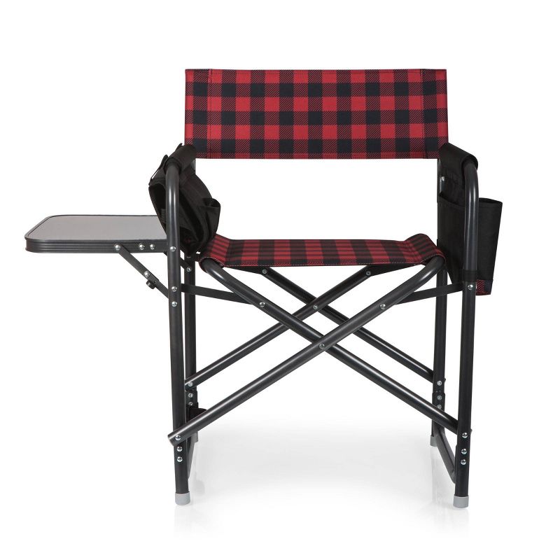 Picnic Time Outdoor Directors Chair - Red/Black, 3 of 21
