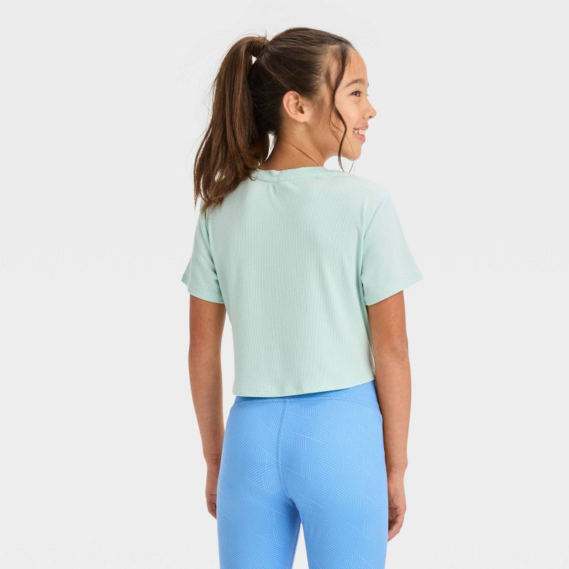 Girls&#39; Soft Ribbed T-Shirt - All In Motion™, 3 of 5