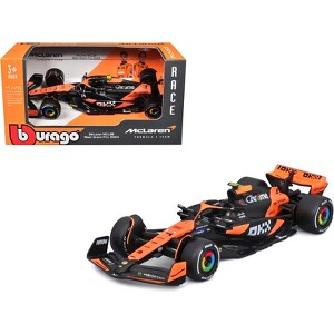 McLaren MCL38 #4 Lando Norris "OKX" Winner Formula One F1 "Miami GP" (2024) 1/43 Diecast Model Car by Bburago - 1 of 4