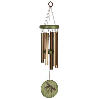 Woodstock Windchimes Habitats Chime Green, Dragonfly, Wind Chimes For Outside, Wind Chimes For Garden, Patio, and Outdoor Décor, 17"L