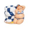 Beachcombers 3" x 4.38" Sun Bathing Lady Beach Themed Small Office Desk Writing Pen Holder - 2 of 3