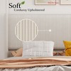 Full/King Bed Frame, Corduroy Bed Frame w/ Vertical Channel Tufted Wingback Headboard, Sturdy Wooden Slats Support - 2 of 4