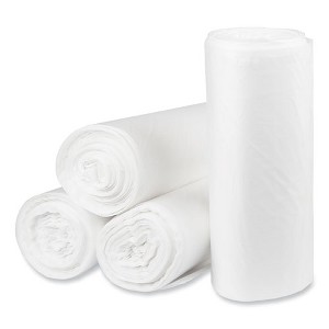 Pitt Plastics Eco Strong Plus Can Liners, 33 gal, 13 mic, 33 x 39, Natural, 250/Carton - 1 of 4