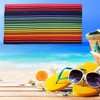 Unique Bargains Soft Absorbent Beach Towel Classic Design Colorful 59"x30" 1 Pc - 2 of 4