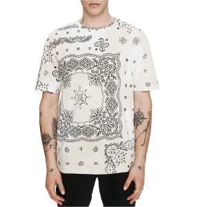 Elevenparis Mens Paisley Print Basic T-Shirt - 1 of 1