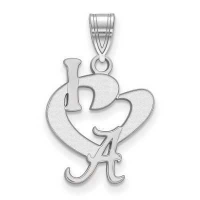 Black Bow Jewelry Sterling Silver Alabama Crimson Tide NCAA Large Pendant